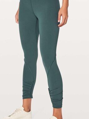 Lululemon High-Rise Dark Teal Active Leggings